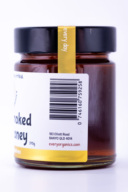 Cold Smoked Pure Australian Raw Honey 375g x 1