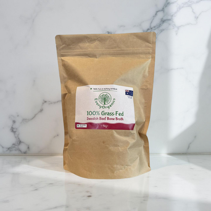 100% Pure Swedish Beef Bone Broth, plain, 1kg bag