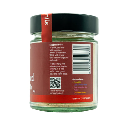 Cold Smoked Beef Bone Broth, Cheeky Chilli.