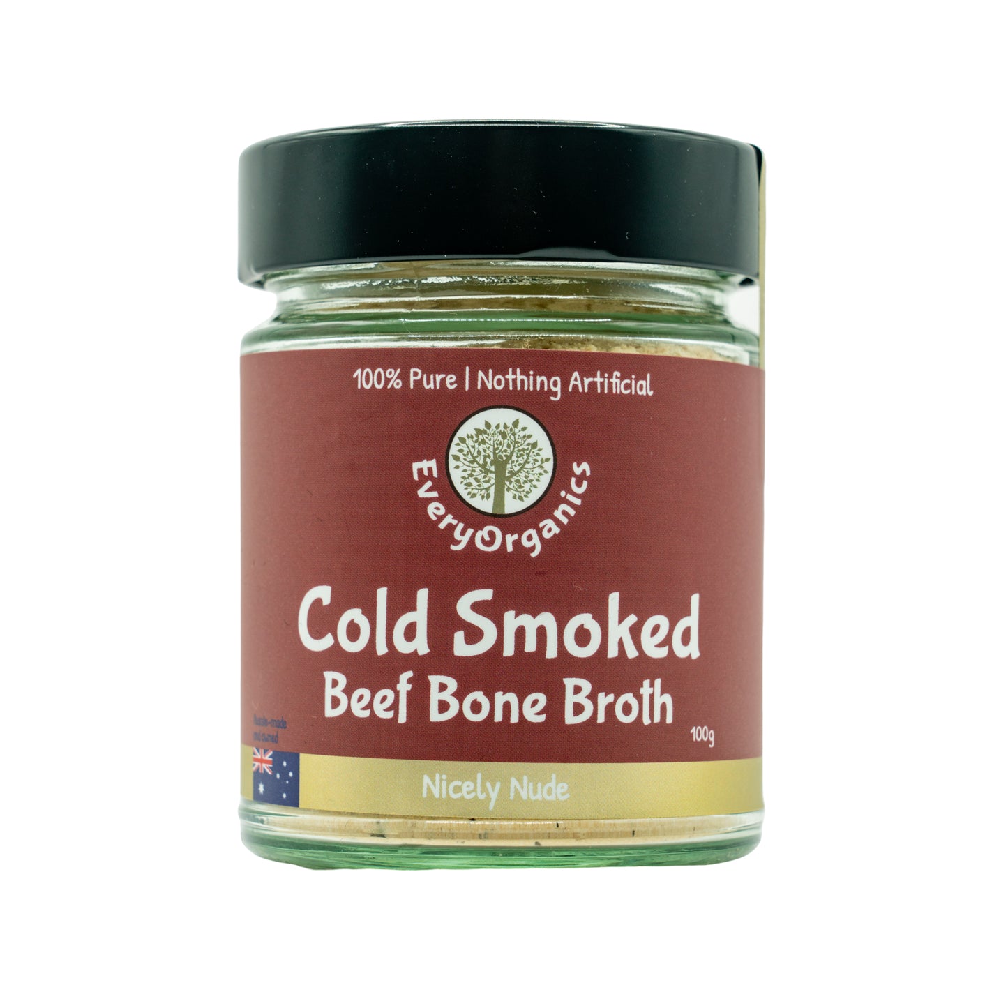 Cold Smoked Beef Bone Broth, Nicely Nude.